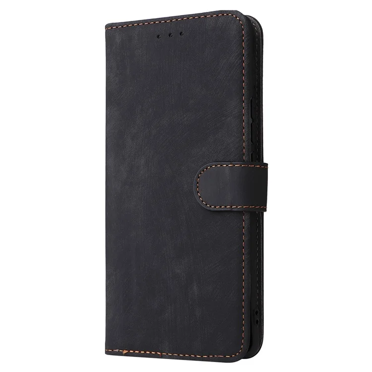 Para Cubot A10 Carteira Caso RFID Bloqueio PU Couro Capa Suporte View - Preto