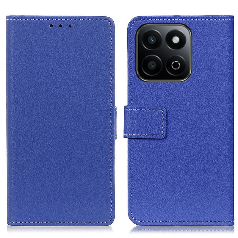 Para Honor 200 Smart 5G / Play 60 Plus 5G Capa Carteira Suporte em Couro PU - Azul