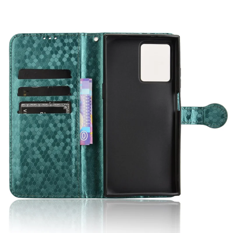 Voor HMD Skyline Wallet Case met stippenpatroon imitatie lederen telefoonhoes - Groen