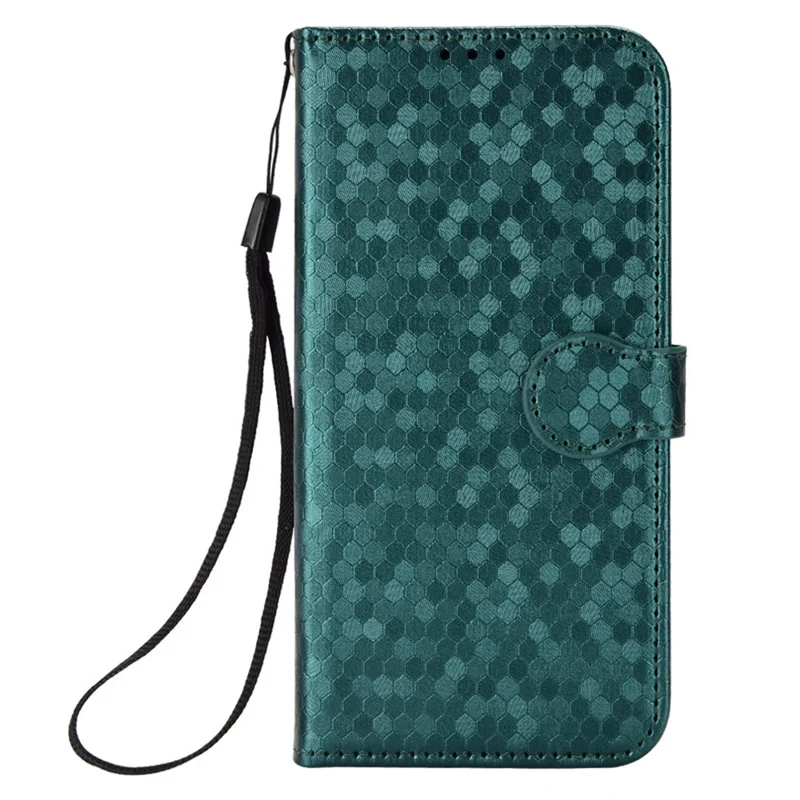 Voor HMD Skyline Wallet Case met stippenpatroon imitatie lederen telefoonhoes - Groen