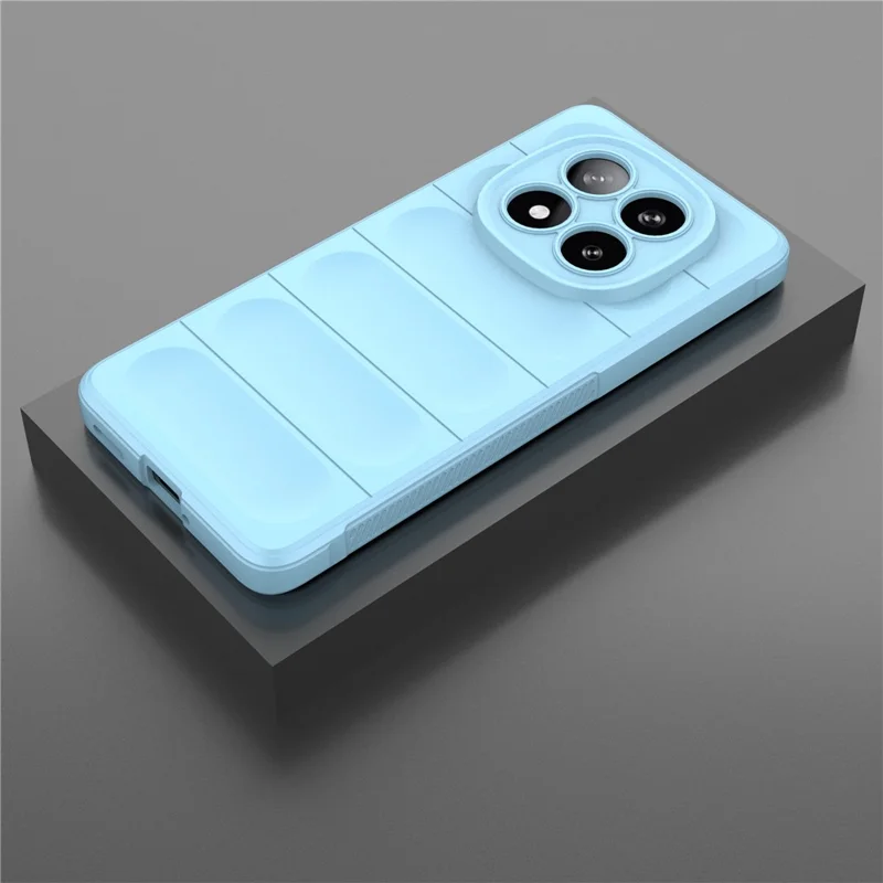 Para Funda Xiaomi Redmi Note 14 Pro+ 5G Anti-Caída Suave TPU Resistente Cubierta Trasera para Teléfono - Azul Bebé