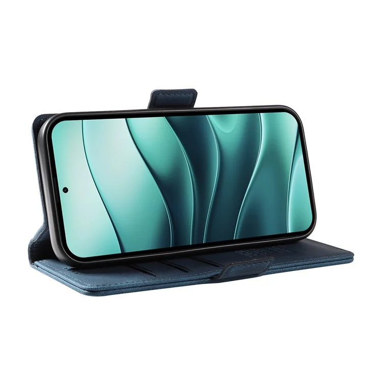 Funda para Xiaomi Redmi Note 14 Pro 5G / Note 14 Pro+ 5G YIKATU YK-005 de piel sintética, tipo cartera, con tacto suave - Azul