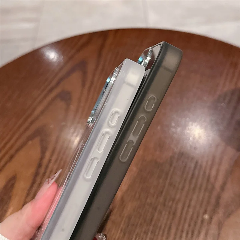 For iPhone 16 Pro Max Case Compatible with MagSafe Glitter Quicksand TPU+PC Phone Cover - Gold