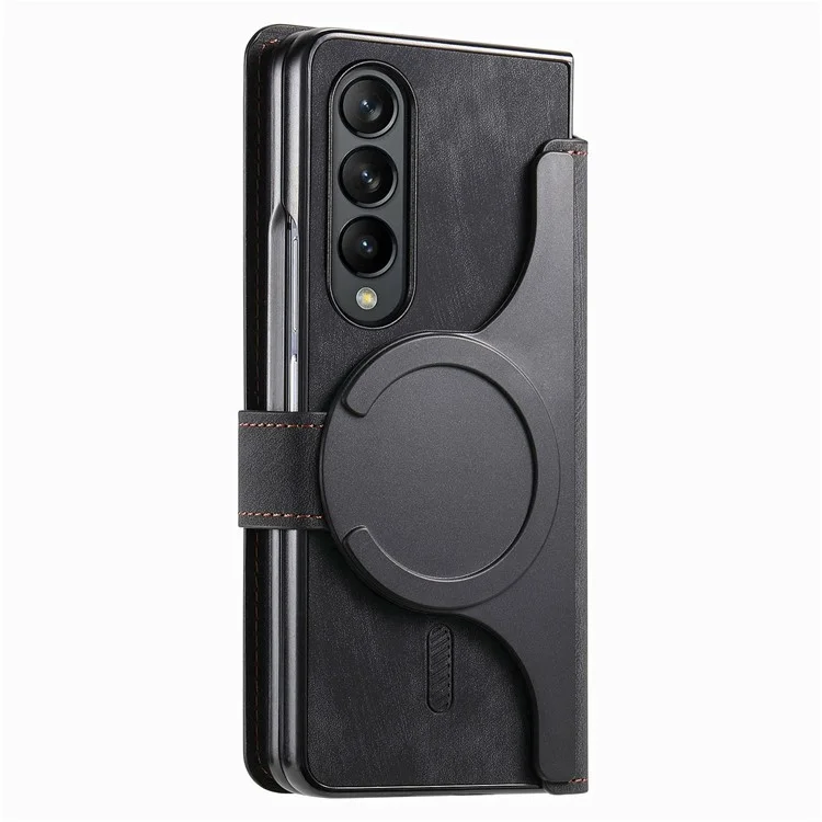 Étui en cuir 2-en-1 magnétique détachable pour Samsung Galaxy Z Fold4 5G de CASENEO - Noir