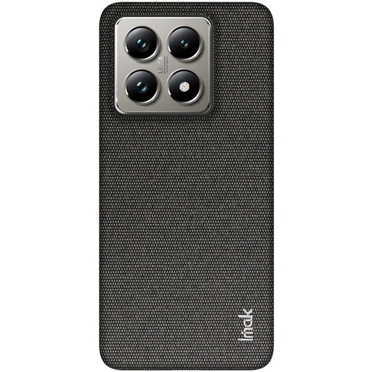 IMAK Ruiyi Series for Xiaomi 14T Pro Case Fabric Texture Leather+PC Phone Back Cover - Black