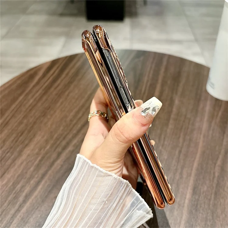 Для Huawei Mate X5 Чехол с леопардовым узором из поликарбоната с закаленной стеклянной пленкой для экрана - Золотой