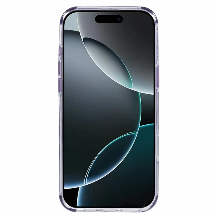 Чехол для iPhone 16 Pro Max, совместимый с MagSafe, с защитой от падения в четырех углах, из ПК+ТПУ - фиолетовый
