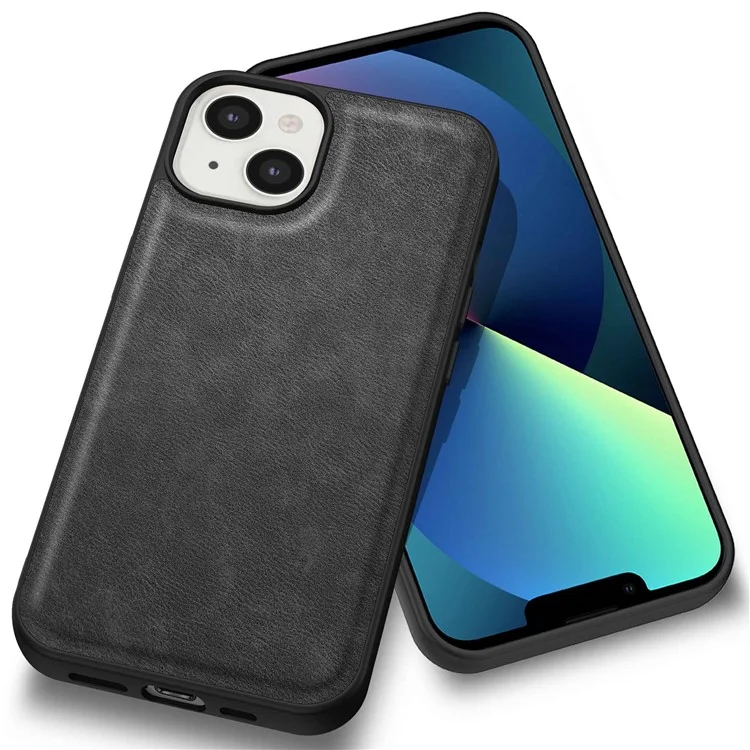 Per Iphone 13 Mini Mini da 5,4 Pollici Custodia Per Telefono Cellulare Anti-scratch Retro Pech Copertivo Tetrica Pic pc Amplicato Pc+pc - Nero