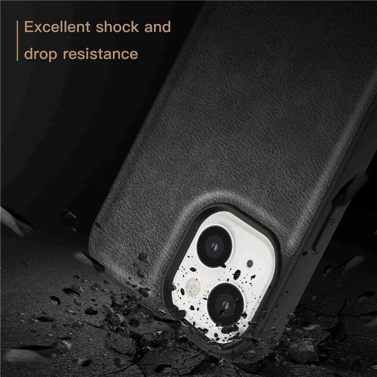 Per Iphone 13 Mini Mini da 5,4 Pollici Custodia Per Telefono Cellulare Anti-scratch Retro Pech Copertivo Tetrica Pic pc Amplicato Pc+pc - Nero