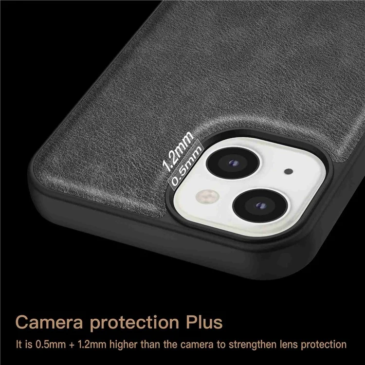 Per Iphone 13 Mini Mini da 5,4 Pollici Custodia Per Telefono Cellulare Anti-scratch Retro Pech Copertivo Tetrica Pic pc Amplicato Pc+pc - Nero