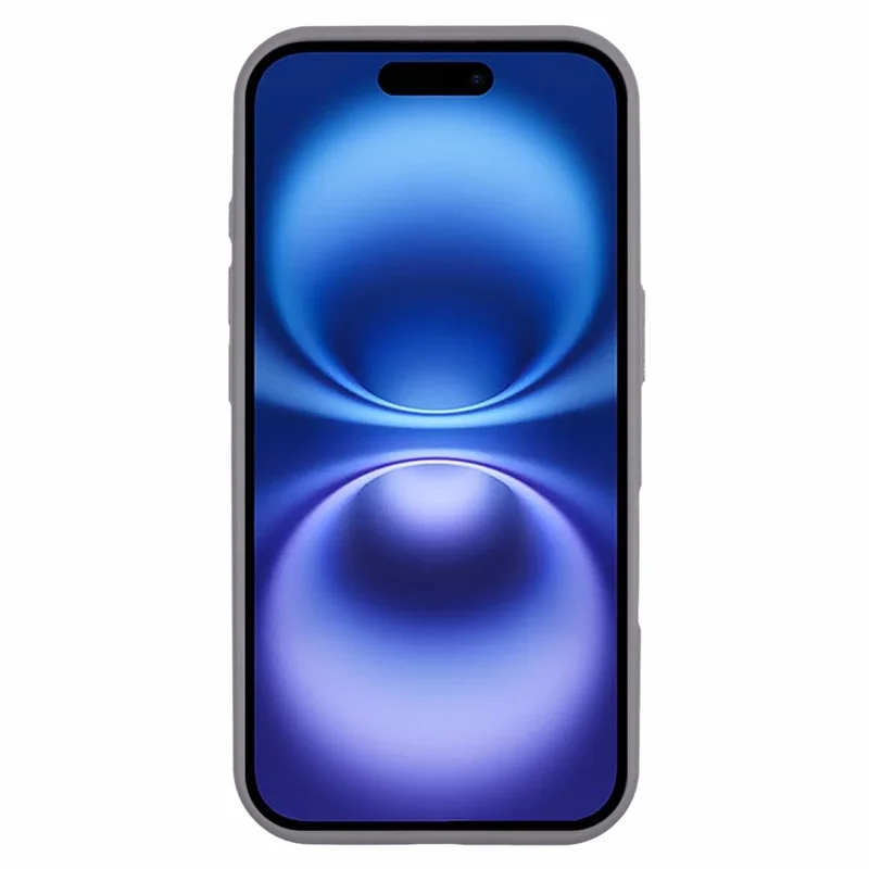 JAUCASE For iPhone 16 Case Rotary Kickstand PC+TPU Phone Cover Compatible with MagSafe - Grey