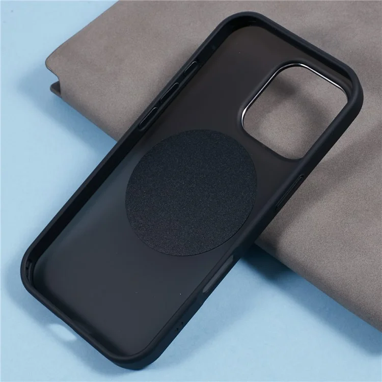 Capa para iPhone 16 Pro da JAUCASE com suporte giratório, cobertura de telefone PC+TPU compatível com MagSafe - Preto
