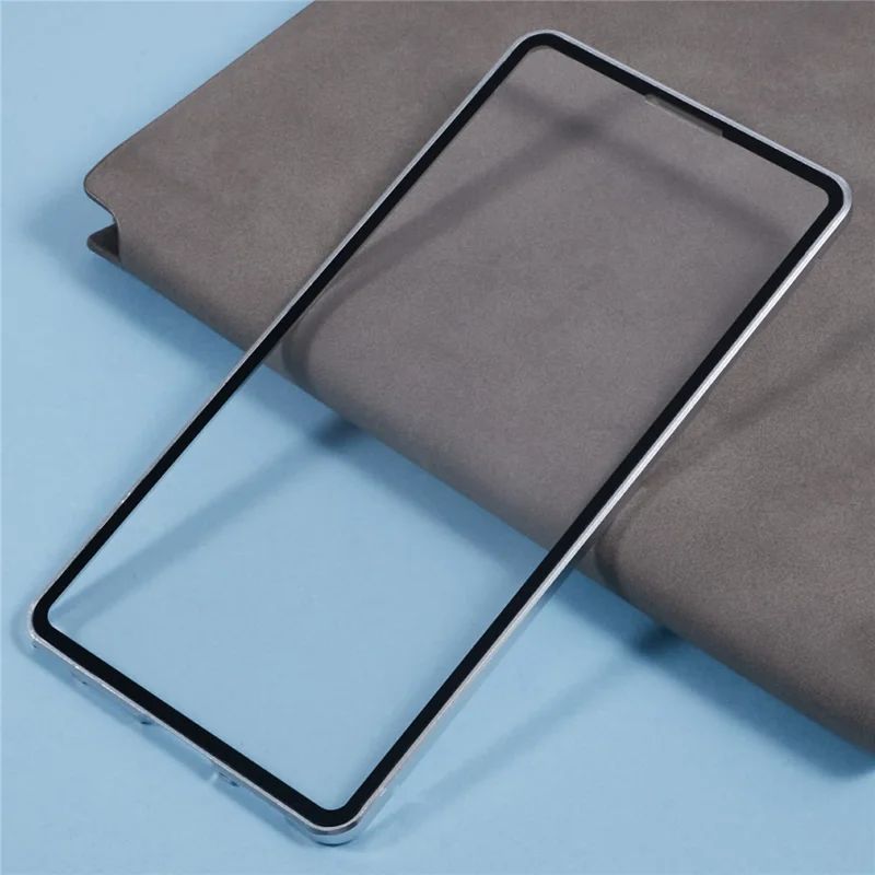 For Samsung Galaxy S25 Ultra Case Magnetic Full Protection Clear Phone Cover - Silver