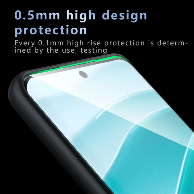 For Xiaomi Redmi Note 14 Pro+ 5G Case Skin-Touch TPU + PC Matte Phone Back Cover, Transparent Black