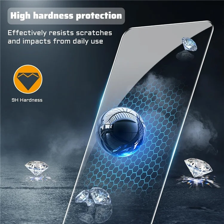 For Samsung Galaxy S24 FE Clear TPU Anti-Scratch Phone Case + 2.5D Arc Edge Screen Protector