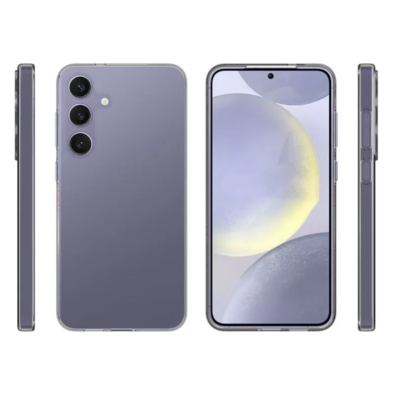 For Samsung Galaxy S25+ Case Anti-Fingerprint Crystal Clear TPU Phone Cover