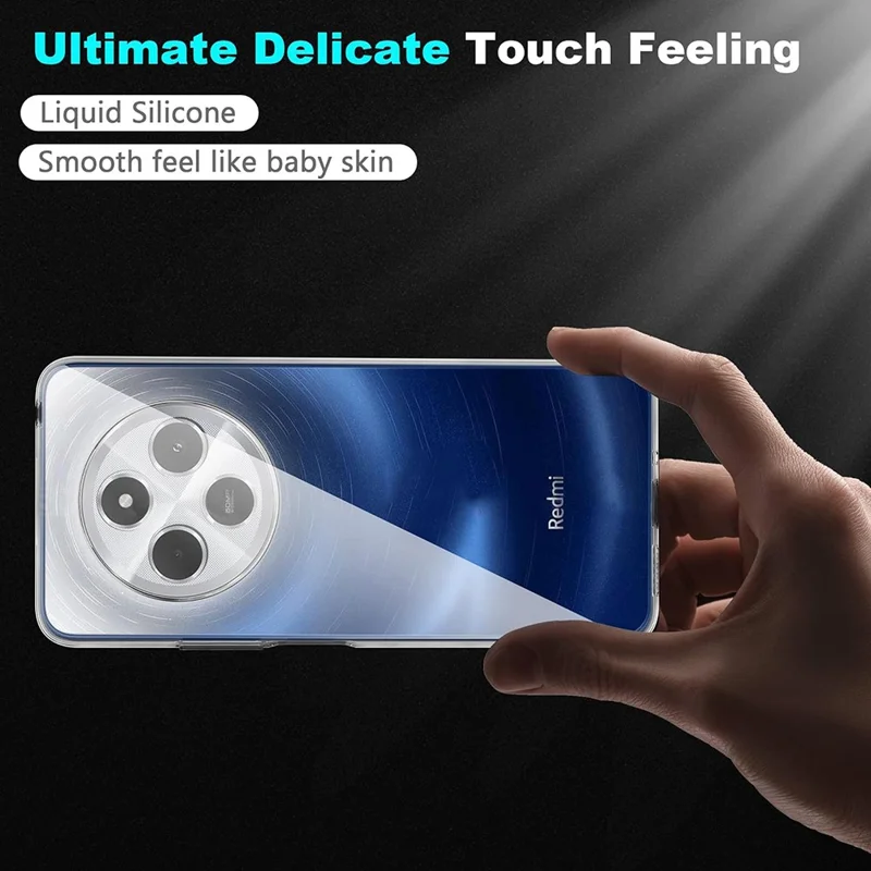 For Xiaomi Poco C75 4G / Redmi 14R 5G / 14C 4G Case Anti-Fingerprint Crystal Clear TPU Phone Cover