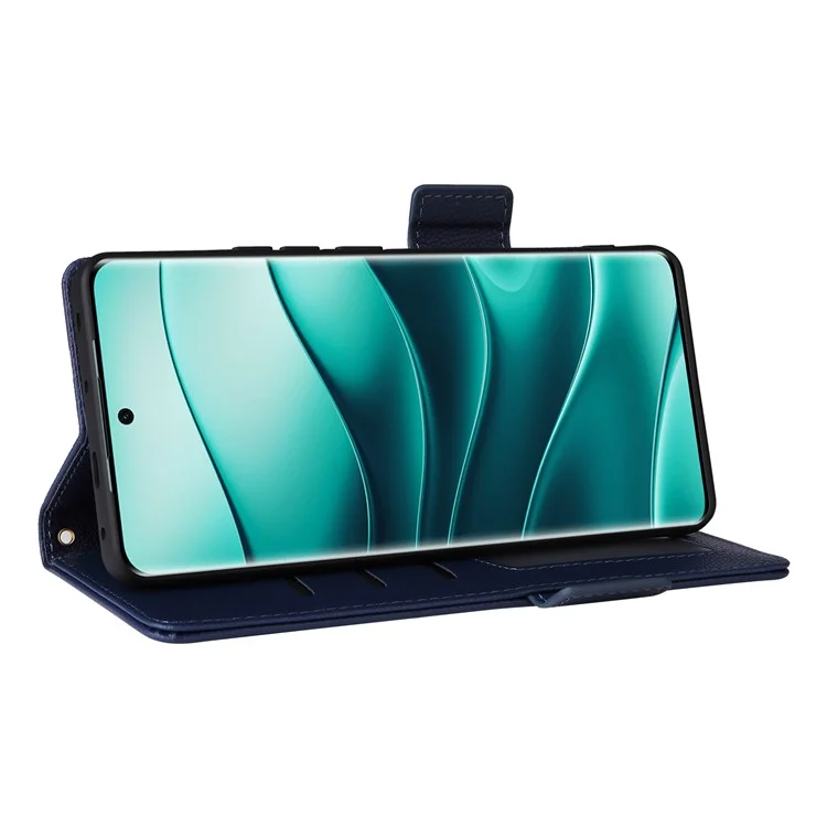 For Xiaomi Note 14 Pro+ 5G / Note 14 Pro 5G / Poco X7 5G Case with Wrist Strap Litchi Texture PU Leather Wallet Phone Cover - Black