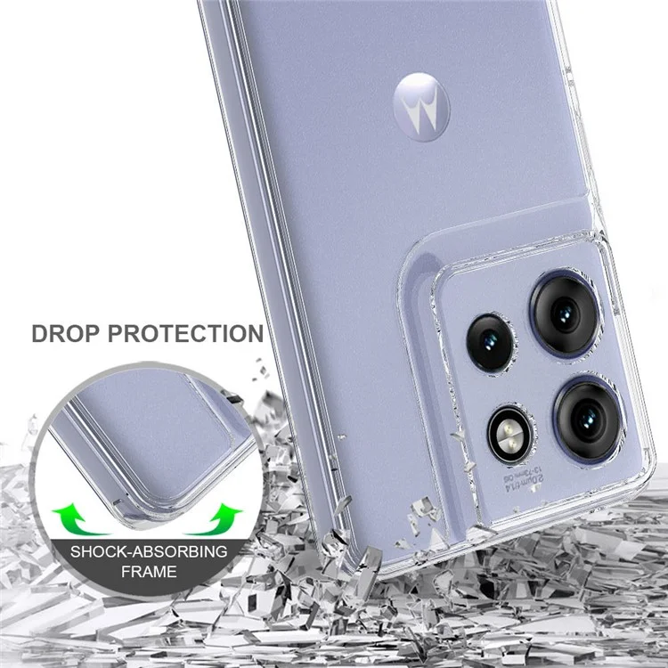 Für Motorola Edge 50 Neo 5G / Moto S50 5G / Thinkphone 25 5G Klare Handyhülle TPU+Acryl Stoßfeste Handyrückseite