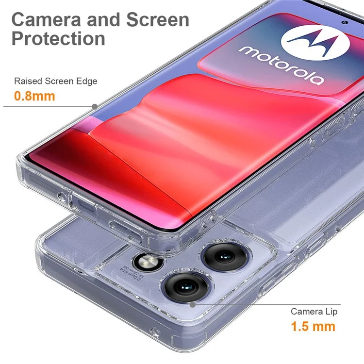 Für Motorola Edge 50 Neo 5G / Moto S50 5G / Thinkphone 25 5G Klare Handyhülle TPU+Acryl Stoßfeste Handyrückseite