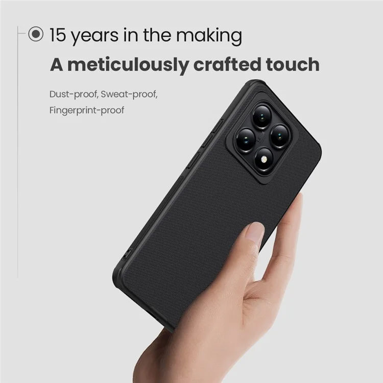 NILLKIN Frosted Shield Pro for Xiaomi 14T Magnetic Case PC+TPU Anti-Fall Phone Cover