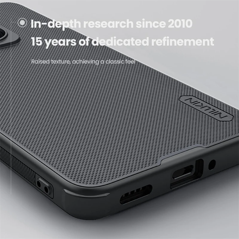 NILLKIN Frosted Shield Pro per Xiaomi 14T Pro Case Matte PC+TPU Phone Cover - Nero