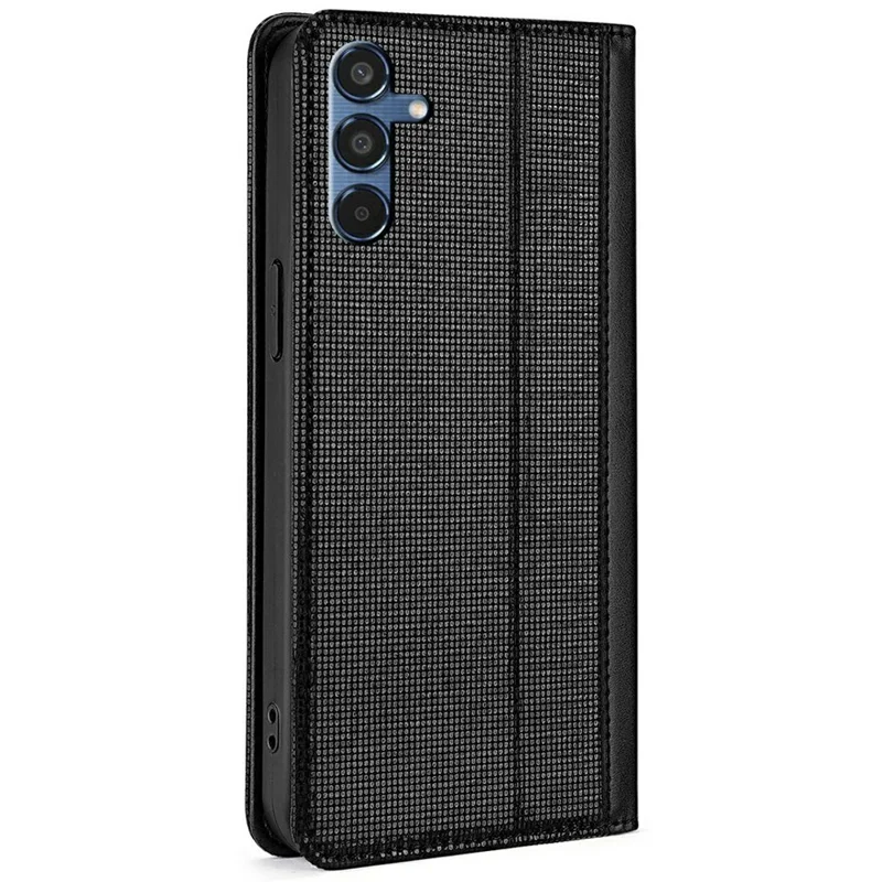 For Samsung Galaxy S24 FE Leather Case Wallet Stand Phone Cover with RFID Blocking - Black