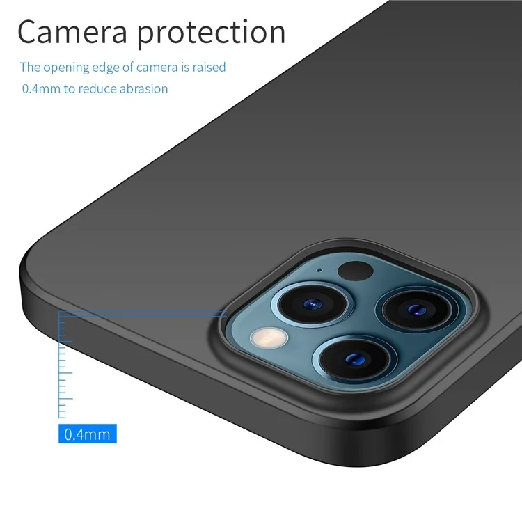 Hard PC -schutzhülle Für Iphone 12 Pro Max 6,7 Zoll, Schockdes Mobilfunkabdeckungsabdeckung Mit Mobiltelefonen - Schwarz