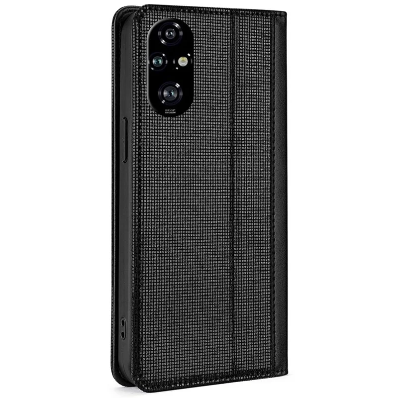 For Honor 200 Pro 5G Leather Case Wallet Stand Phone Cover with RFID Blocking - Black