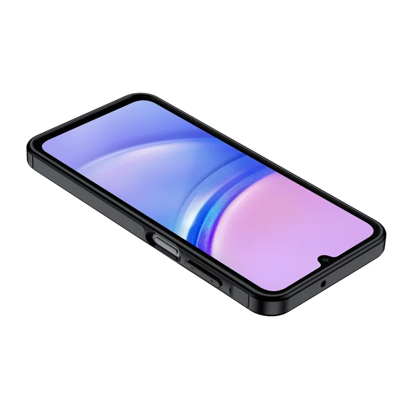 For Samsung Galaxy A16 5G / 4G Case Litchi Texture TPU Flexible Phone Cover, Black