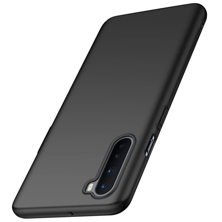 Caixa de PC Anti-arranhão Para OnePlus Nord, Slim Fit Touch Confortável Sentindo a Capa do Telefone Celular de Cor Sólida - Preto