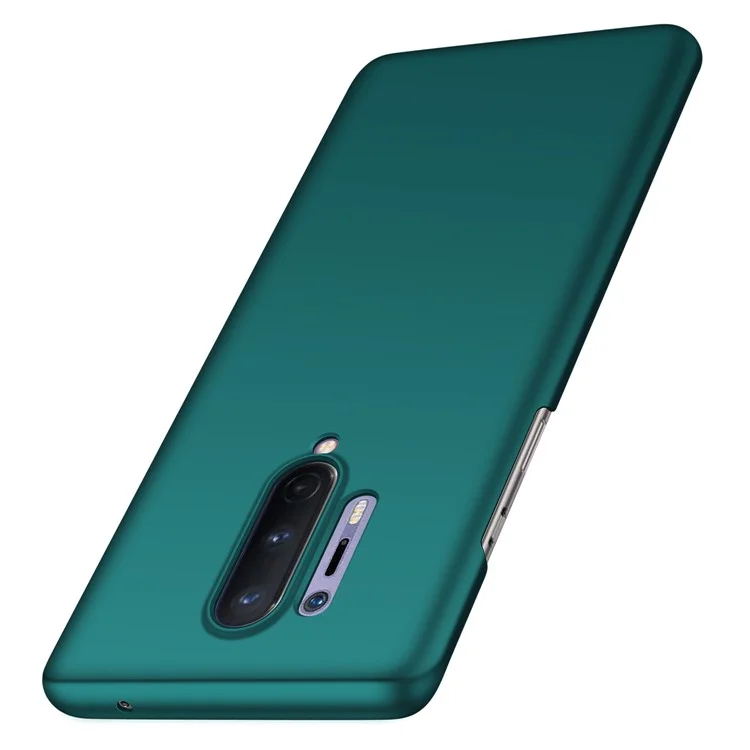 Для OnePlus 8 Pro Ультратонкий защитный чехол из поликарбоната с защитой от отпечатков пальцев и пыли, цветной чехол для телефона - зеленый