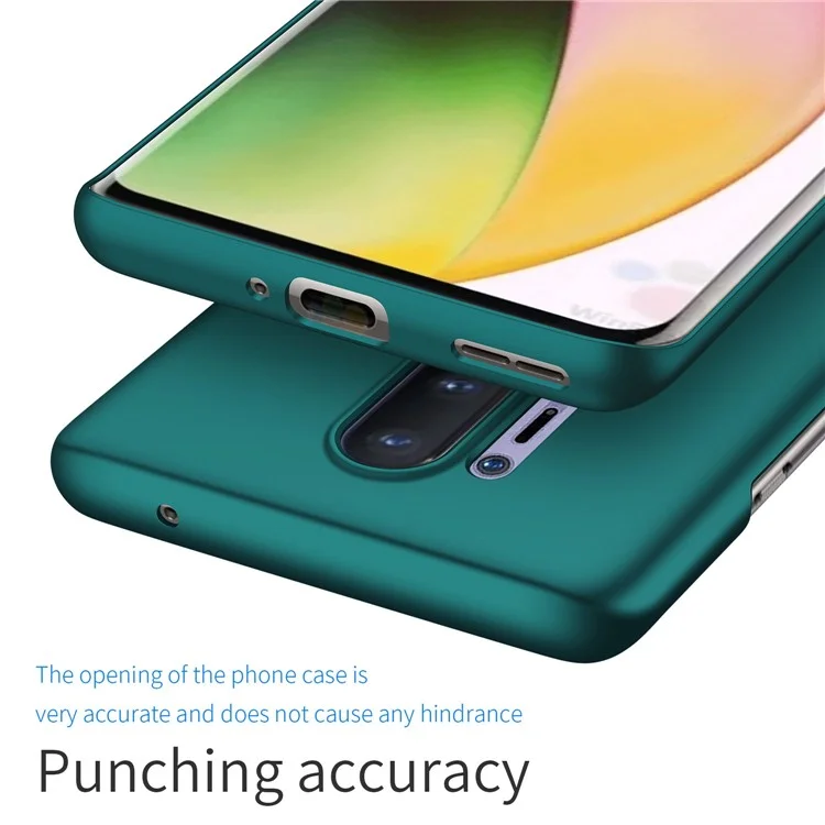 Для OnePlus 8 Pro Ультратонкий защитный чехол из поликарбоната с защитой от отпечатков пальцев и пыли, цветной чехол для телефона - зеленый