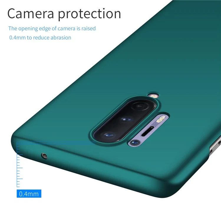 Для OnePlus 8 Pro Ультратонкий защитный чехол из поликарбоната с защитой от отпечатков пальцев и пыли, цветной чехол для телефона - зеленый