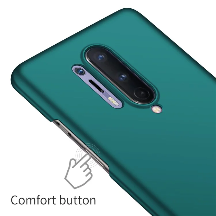 Для OnePlus 8 Pro Ультратонкий защитный чехол из поликарбоната с защитой от отпечатков пальцев и пыли, цветной чехол для телефона - зеленый
