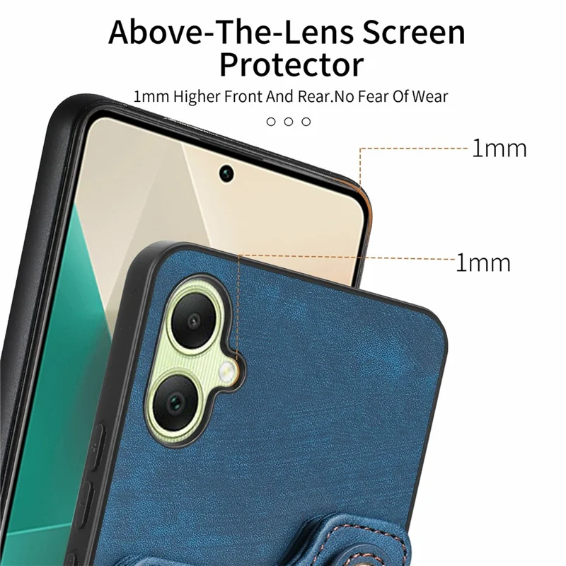 For Samsung Galaxy A06 4G Case RFID Blocking Handbag Leather+TPU Phone Cover Card Slots, Ring Holder - Pink