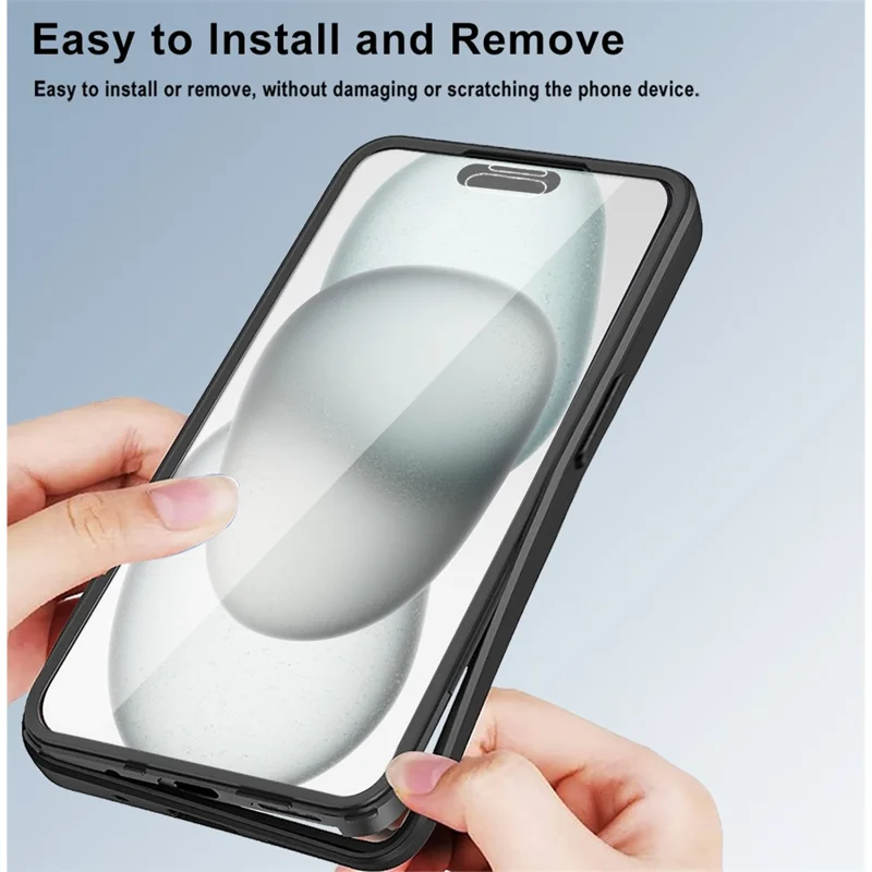 For iPhone 14 Case Compatible with MagSafe CD Vein PC+TPU+Acrylic Full Protection Phone Cover - Black