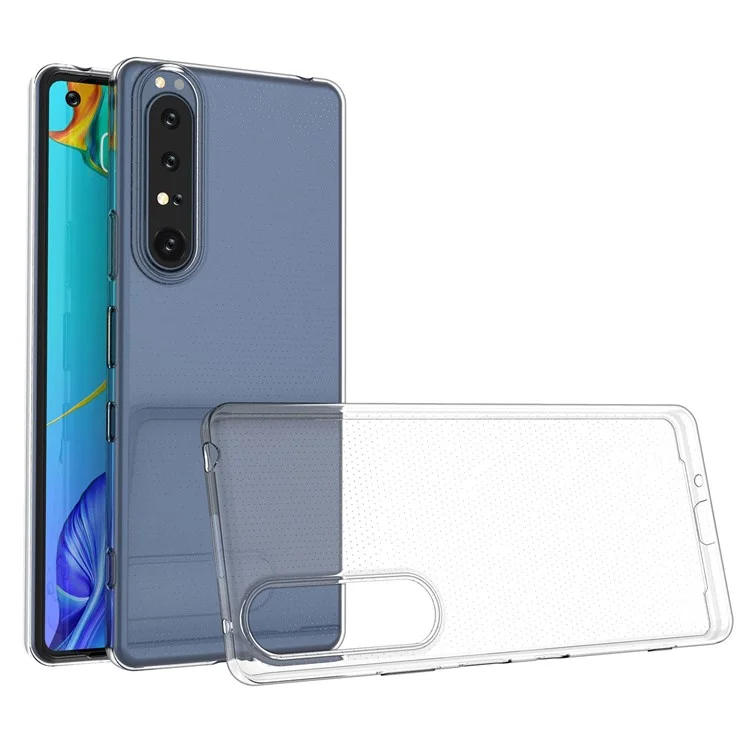 Per Sony Xperia 1 III 5G HD Crystal Clear Phone Back Shell Shockproof Flexible TPU Slim Phone Case