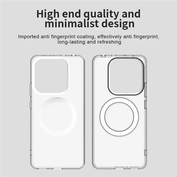 Конфетная серия для чехла Xiaomi Redmi Note 14 5G, совместимая с MagSafe, PC+TPU+PET, противоударный, белый