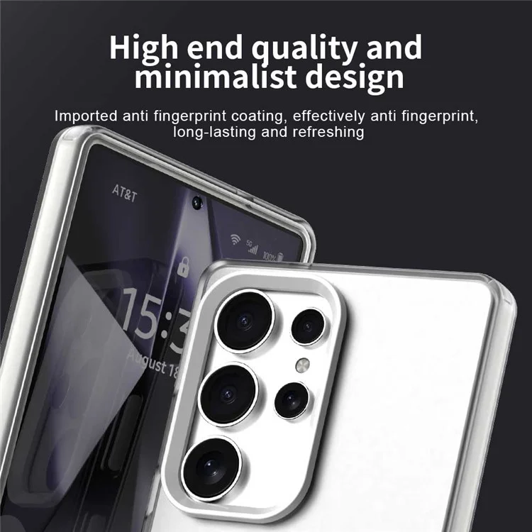 Чехол Candy Series для Samsung Galaxy S25 Ultra, совместимый с MagSafe, из ПК+ТПУ+ПЭТ, противоударный, белый