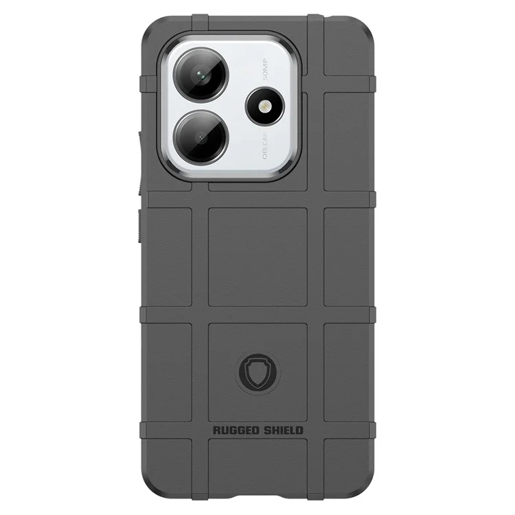 Für Xiaomi Redmi Note 14 5G Hülle Gitterdesign Weiche TPU Kratzsichere Handyhülle - Schwarz