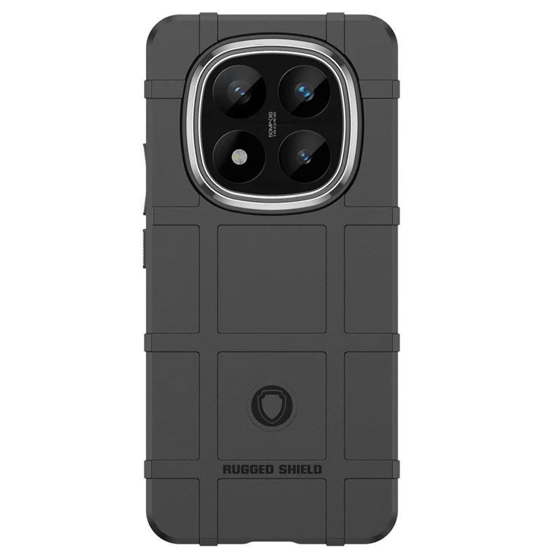 Obudowa do Xiaomi Redmi Note 14 Pro+ 5G, projekt w kratkę, miękka obudowa TPU odporna na zarysowania - Czarny