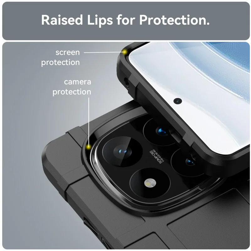 Obudowa do Xiaomi Redmi Note 14 Pro+ 5G, projekt w kratkę, miękka obudowa TPU odporna na zarysowania - Czarny