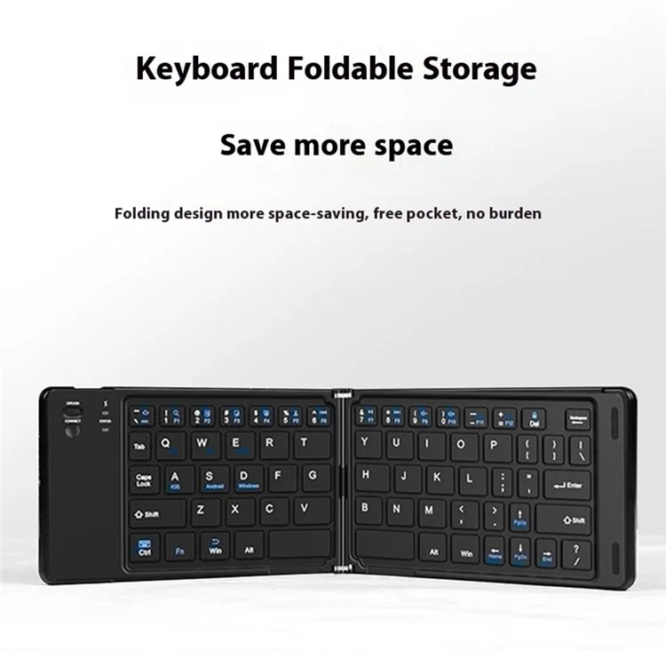 Für Huawei Mate XT Ultimate Bluetooth-Tastatur + Maus + Lederetui + Stylus Handyzubehör-Set - Schwarz