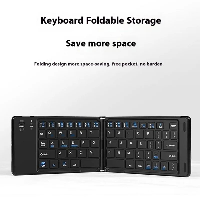 For Huawei Mate XT Ultimate Bluetooth-compatible Keyboard + Mouse + Leather Case + Stylus Phone Accessories Kit - Grey