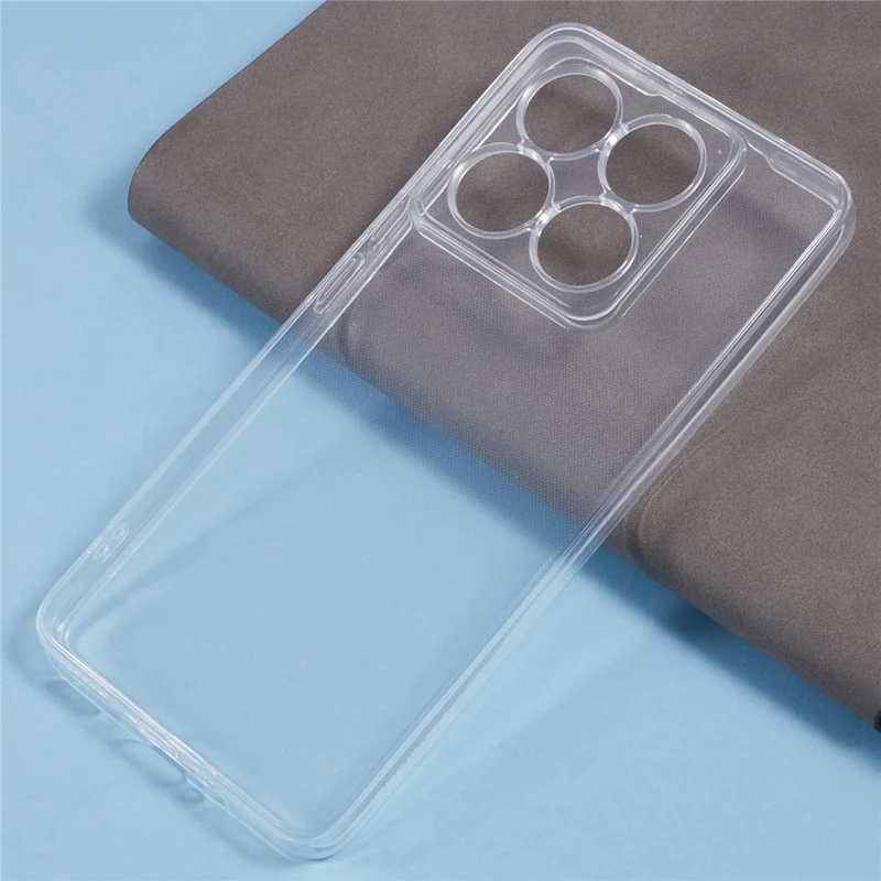 For Xiaomi 14T Pro Shockproof Case 1.5mm Thickness Clear TPU Phone Cover