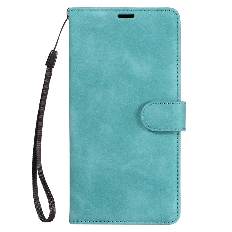 For iPhone 14 Pro Max Case RFID Blocking Wallet Stand Leather Flip Phone Cover with Slim Strap - Green