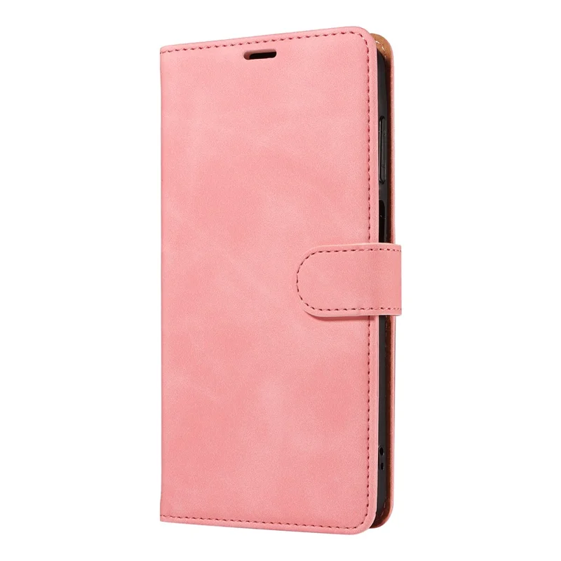 For Samsung Galaxy A54 5G Case with Thickened Strap RFID Blocking Wallet Stand Leather Flip Phone Cover - Pink