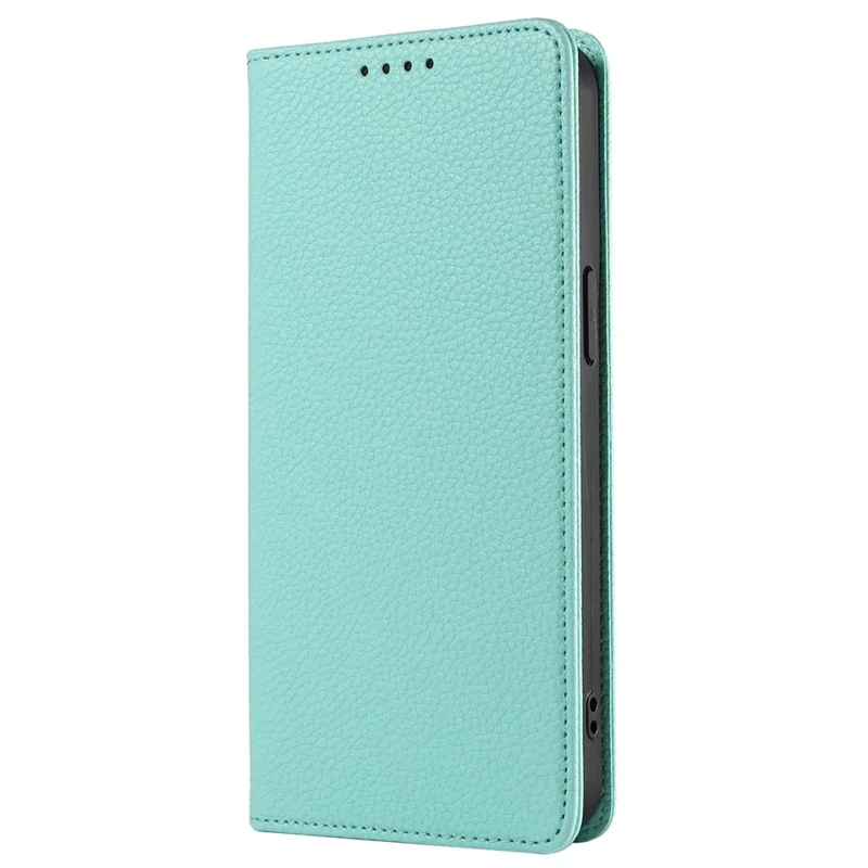 For iPhone 16 Pro Max Case RFID Blocking Strong Magnetic Leather Wallet Phone Cover - Mint Green