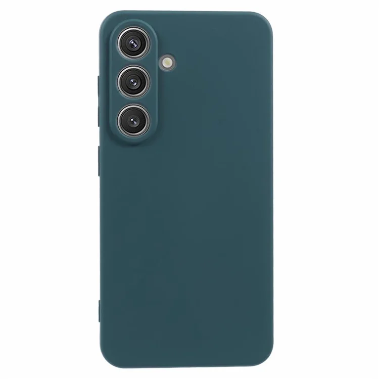 Для чехла Samsung Galaxy S25 TPU Мягкая противоскользящая подкладка из волокна - Армейский зеленый